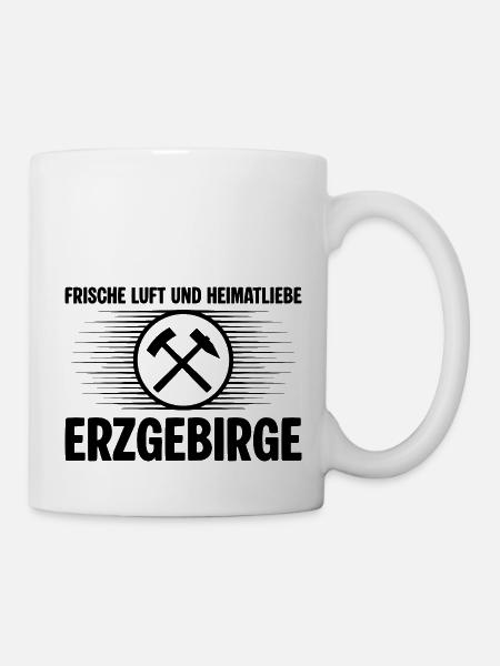 Erzgebirge Frische Luft - Tasse - Weiß
