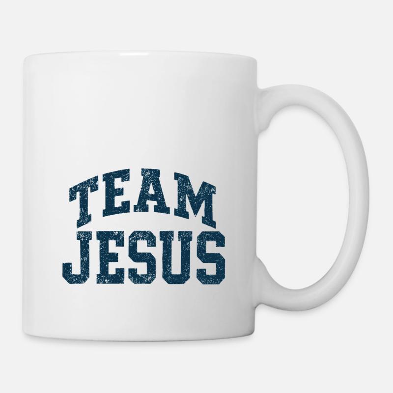 Team Jesus - Blau - Tasse - Weiß
