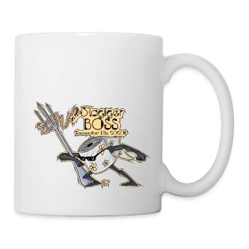 3 plis - Mug blanc - blanc - Droite