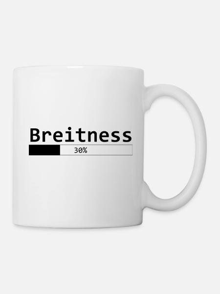 Breitness 30 - Tasse - Weiß