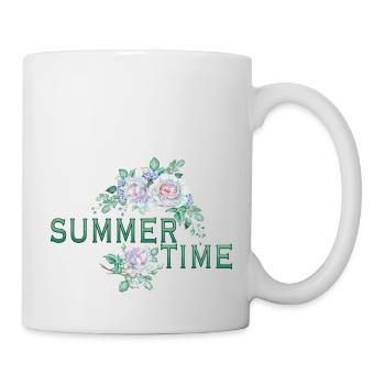 Rosen - Tasse - Weiß - Rechts