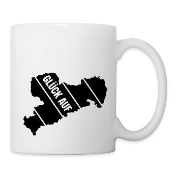Retro Sachsen Gruss - Tasse - Weiß - Rechts