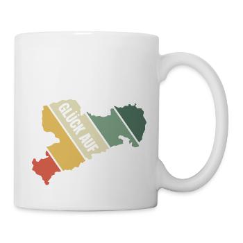 Retro Sachsen Gruss - Tasse - Weiß - Rechts