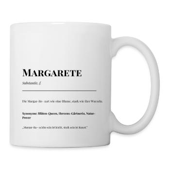Margarete - Tasse - Weiß - Rechts