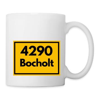 Ortsschild - damals Retro alte PLZ 4290 BOCHOLT - Tasse - Weiß - Rechts