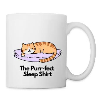 Chemise de nuit pour chat | Chemise de nuit parfaite, Purrfect - Mug blanc - blanc - Droite