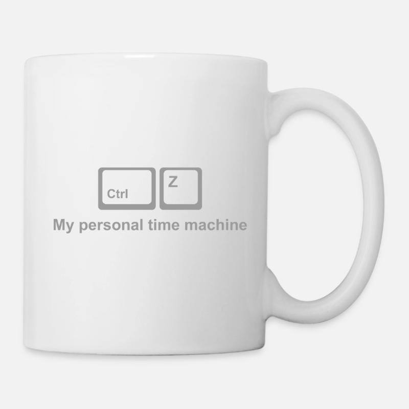 Ctrl Z Shirt – Undo Life Joke pour les codeurs et la création - Mug blanc - blanc