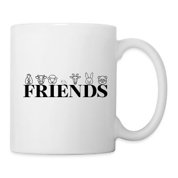 Friends – Bauernhoftiere Design für Tierfreunde - Tasse - Weiß - Rechts