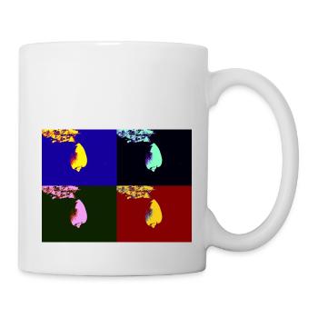 Fallende Schale - Tasse - Weiß - Rechts