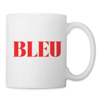 BLEU en ROUGE - Mug blanc - blanc - Droite