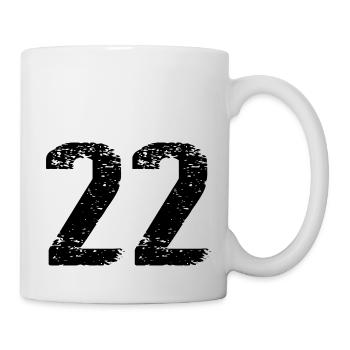 22 Number Leotard - Mug - white - Right