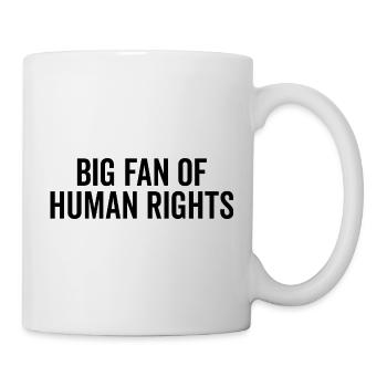 Big Fan of Human Rights - Mug - white - Right