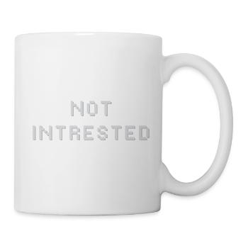 Nicht interessierter Druck - Tasse - Weiß - Rechts
