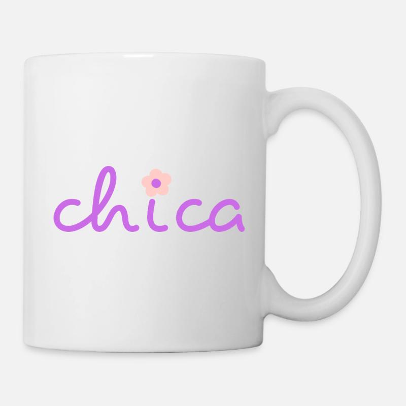 Chica-Blume - Tasse - Weiß
