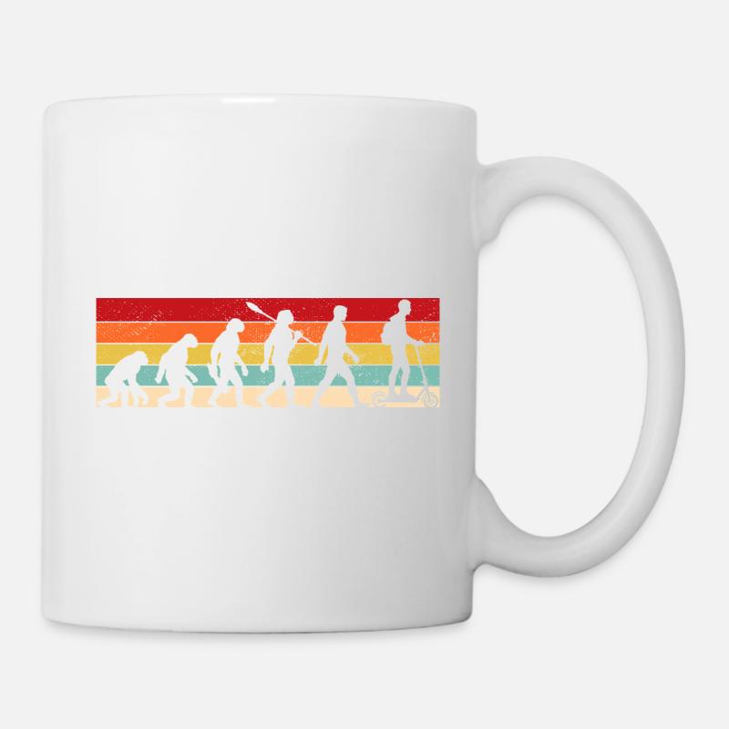 Vintage Evolution - E-Scooter - Tasse - Weiß