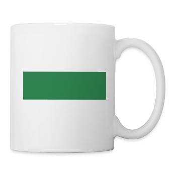 Imprimé rectangle vert abstrait - Mug blanc - blanc - Droite