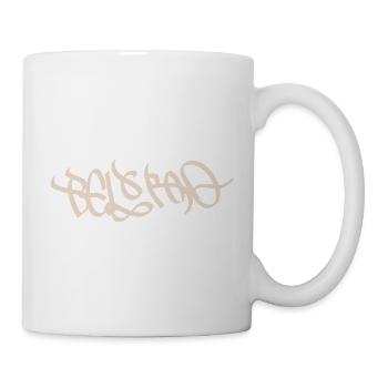 Abstraktes Graffiti-Design mit Belgrad Flair - Tasse - Weiß - Rechts