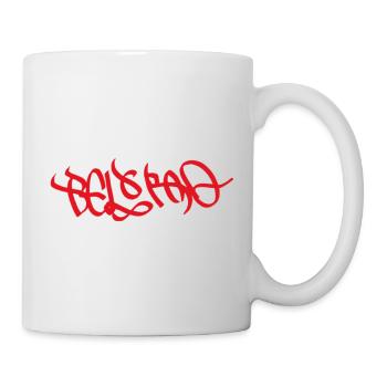 Souvenir d’art de rue à Belgrade - Mug blanc - blanc - Droite