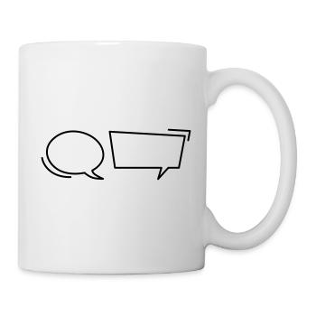 Comic speech bubbles - Mug - white - Right