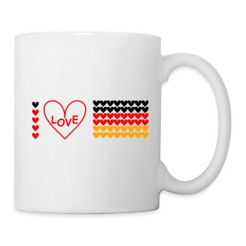 J’adore l’Allemagne - Mug blanc - blanc - Droite