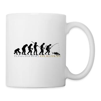 ÉVOLUTION DE LA PÊCHE - Mug blanc - blanc - Droite