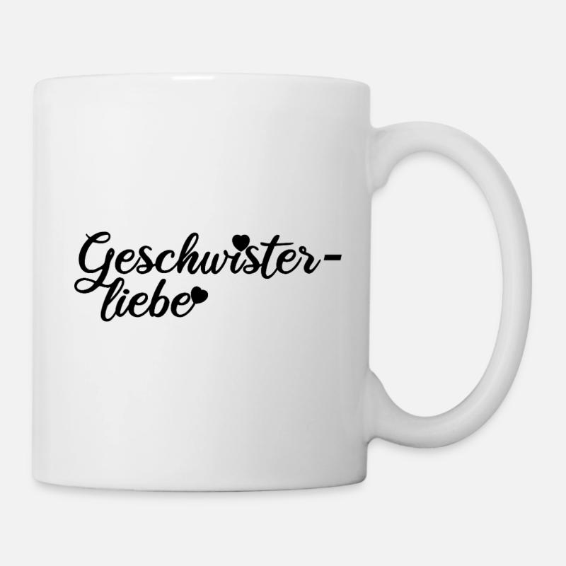 Geschwisterliebe - Tasse - Weiß