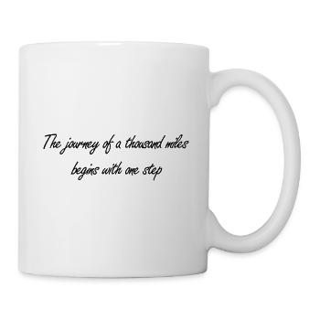 The journey of a thousand miles - Mug - white - Right