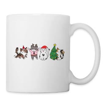cat in christmas - Mug - white - Right