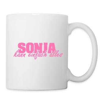 Frau Sonja - Tasse - Weiß - Rechts