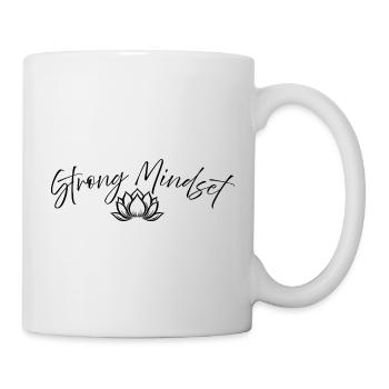 Strong Mindset – Meditation Lotus Design - Mug - white - Right