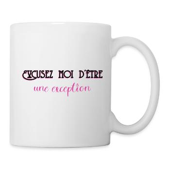 Excuse me for being an exception - Mug - white - Right