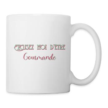 Entschuldigung, dass ich gierig bin - Tasse - Weiß - Rechts