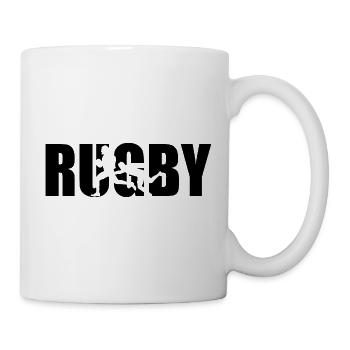 Classic Rugby Design – Strength & Team Spirit - Mug - white - Right