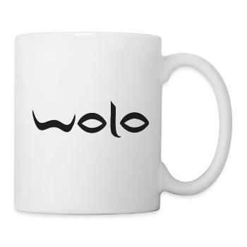 Abstract Stylized Eyes Logo - Mug - white - Right