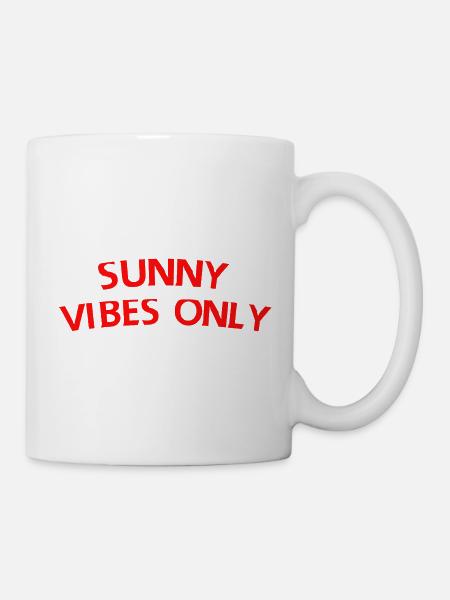 Nur sonnige Vibes - Tasse - Weiß