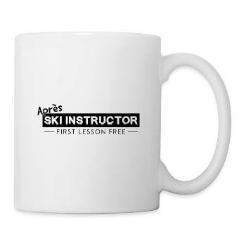 Après Ski Instructor Party Shirt - Tasse - Weiß - Rechts