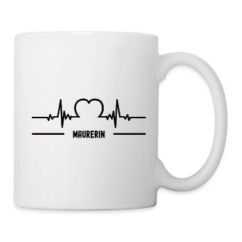Heartbeat Mason Heart ECG Mason Women - Mug - white - Right