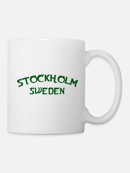 Stockholm 1252, Schweden - Tasse - Weiß
