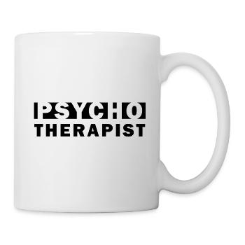 Psychotherapist – Typo Pun - Mug - white - Right