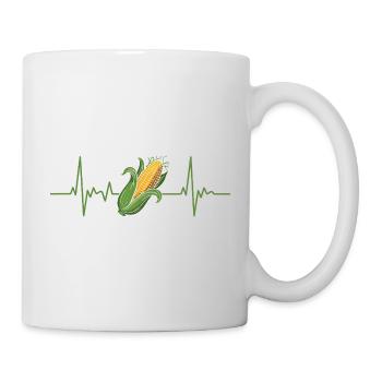 Corn Heart Rhythm: Naturkraft Design - Mug - white - Right