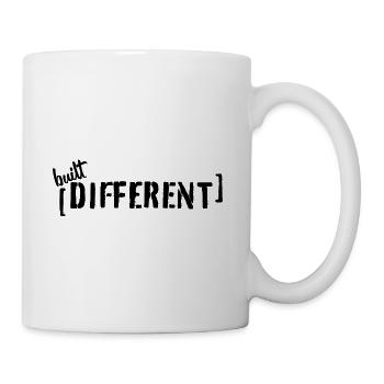 Built Different Typography Statement Saying - Mug - white - Right