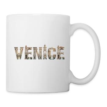 Venice Typografie mit historischer Architektur - Tasse - Weiß - Rechts