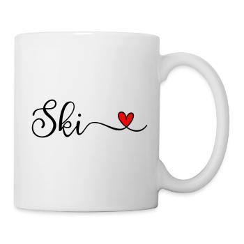 Ski - Tasse - Weiß - Rechts