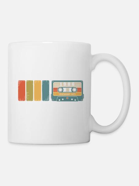 1986 Vintage Original 1986 Geburtstagsgeschenk - Tasse - Weiß