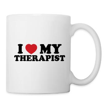 Bold Heart Typography - Mug - white - Right