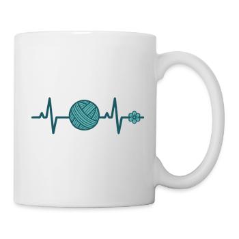 Funny Crochet Lover Crochet Hook Yarn Lovers Love - Mug - white - Right
