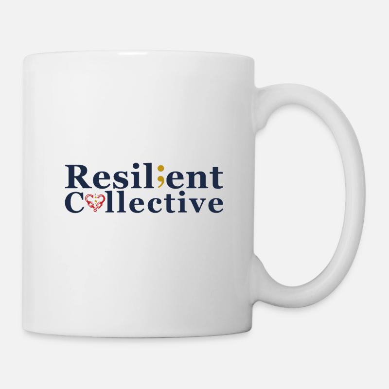 Logo du collectif résilient - Mug blanc - blanc