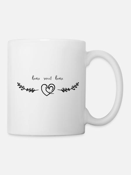HeartRanke home sweet home / heavenlygoods design - Mug - white