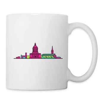Illustration en ligne du mausolée de la ville de Hamilton - Mug blanc - blanc - Droite