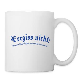 Don't Forget Blue Gothic - Mug - white - Right